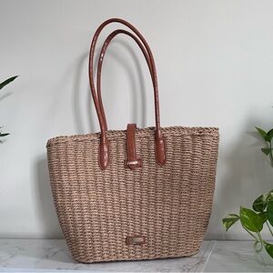 Brown Woven Tote Bag Sun N’ Sand